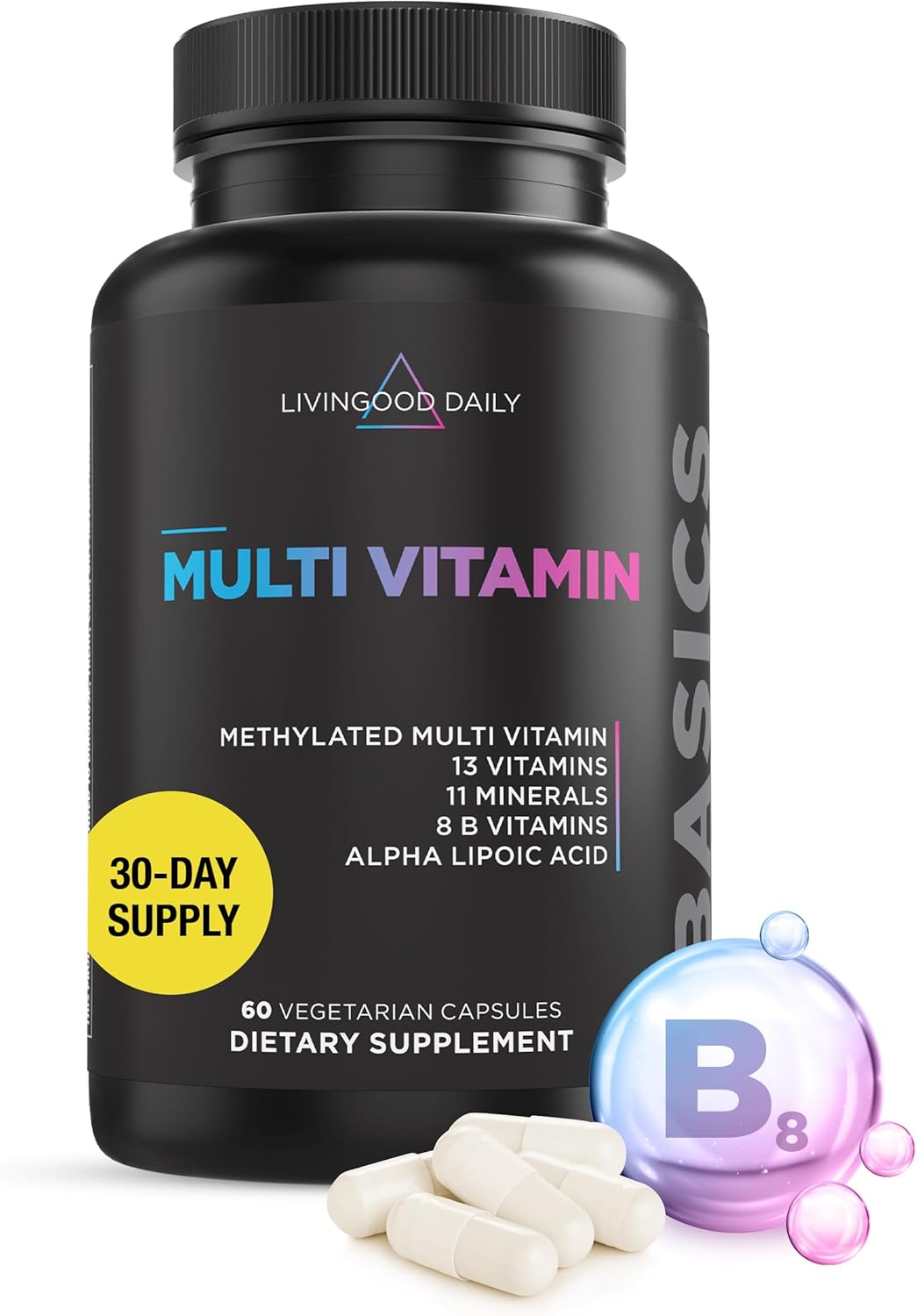  "Livingood Daily Methylated Multivitamin – Best supplement for overall health and wellness"


