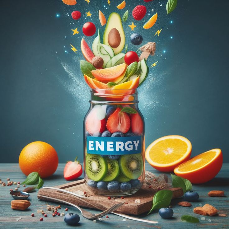 "Healthy food choices to help you relax and recharge your energy."
