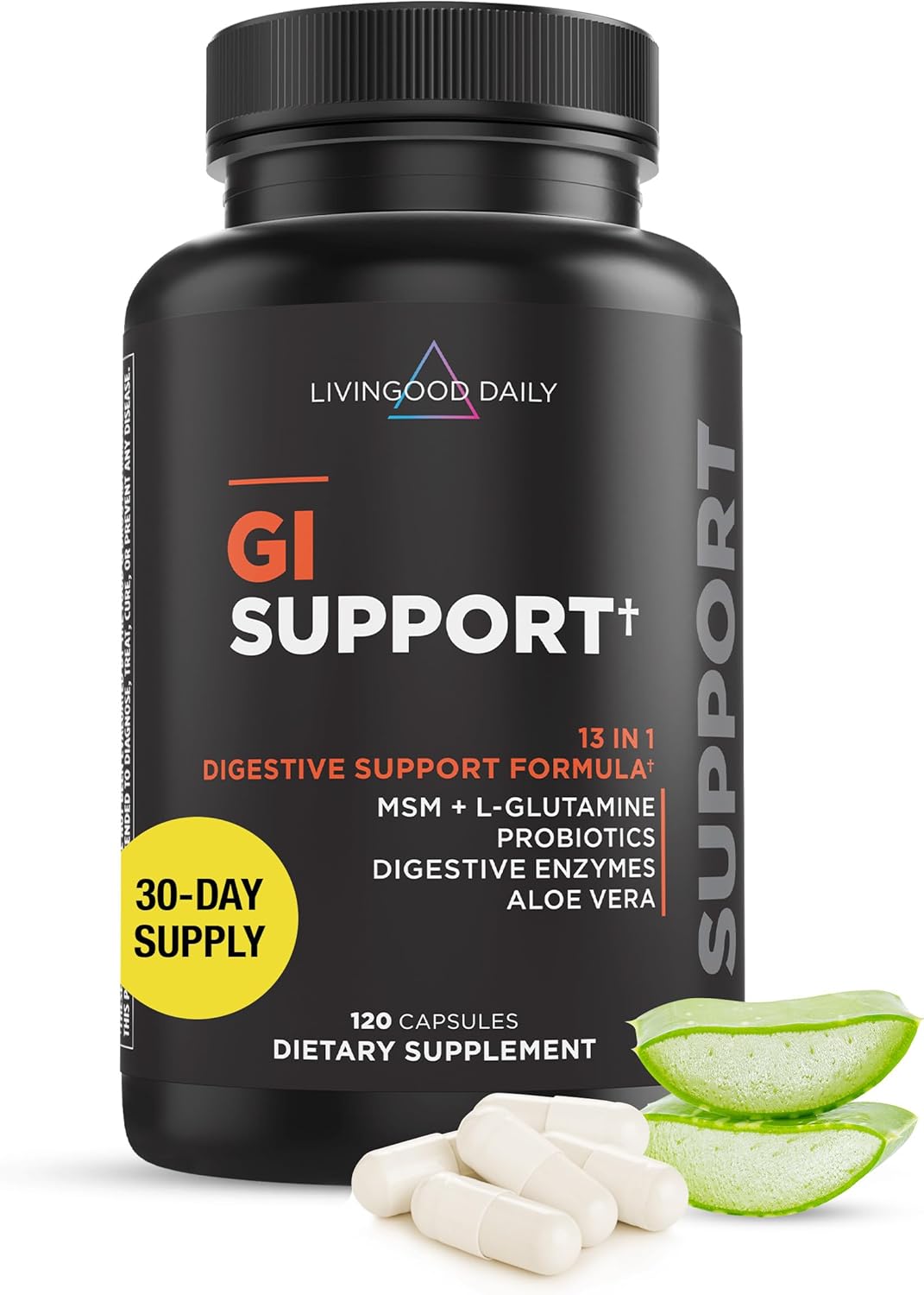 "Omega and turmeric capsules highlighting Livingood Daily heart health benefits"
