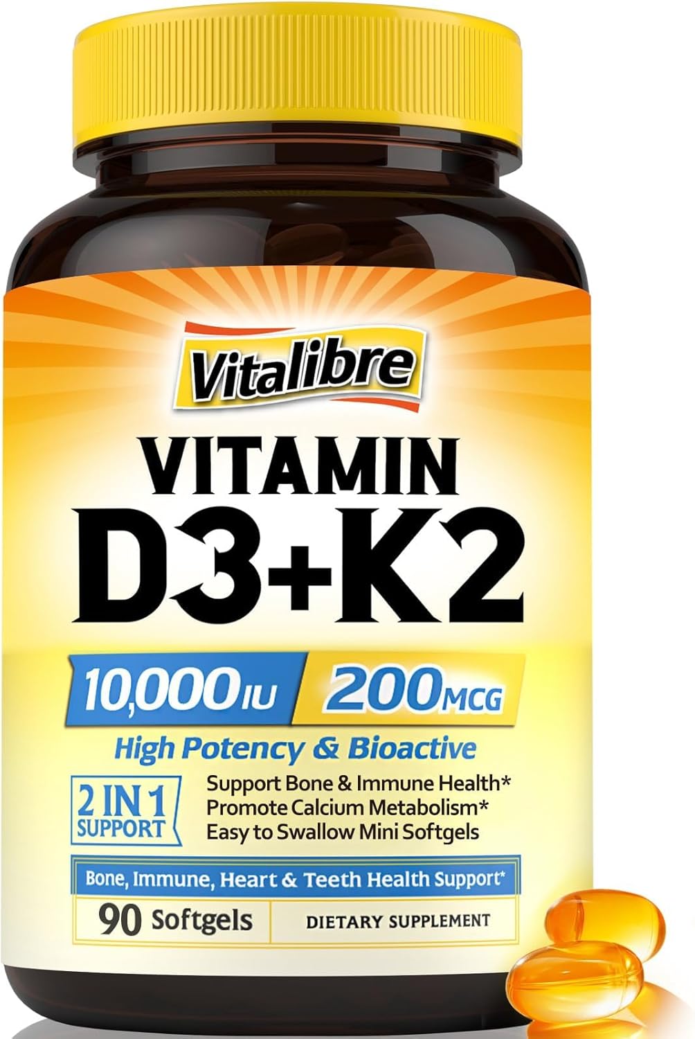 Focused work supported by Vitamin D3 and K2