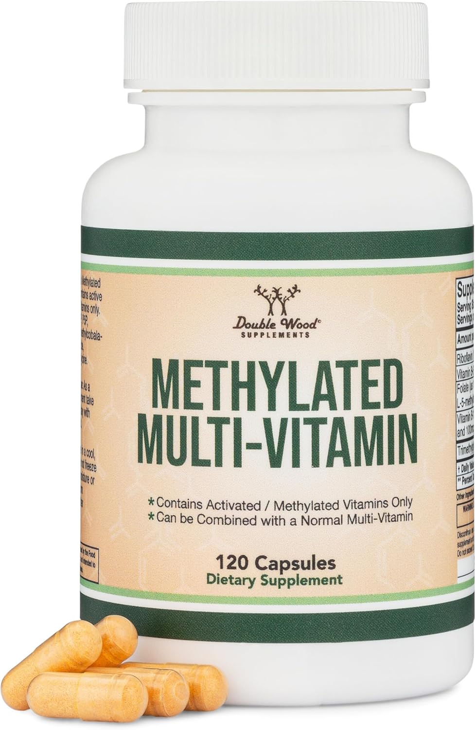 "Double Wood methylated multivitamin - affordable B12 and folate support"