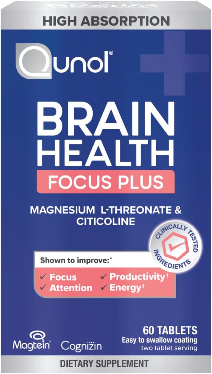 "Qunol Focus Plus brain health supplement"