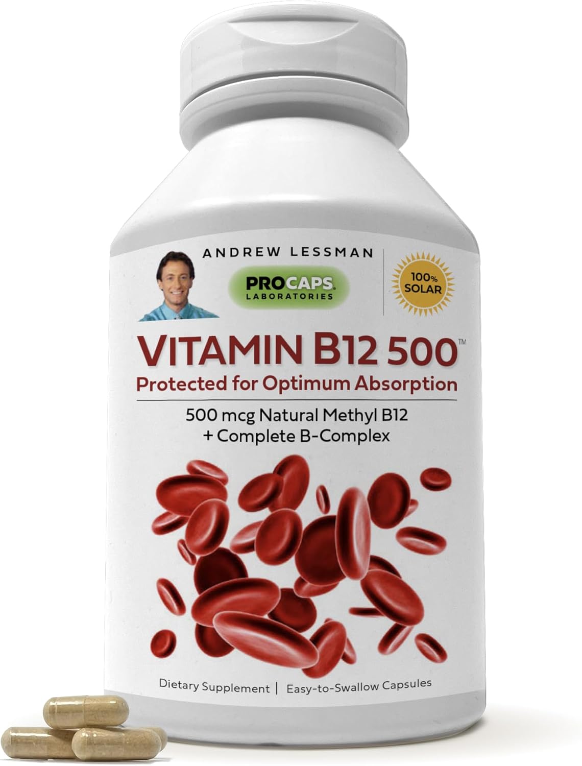 "ANDREW LESSMAN B12 500 - pure B12 supplement for energy"