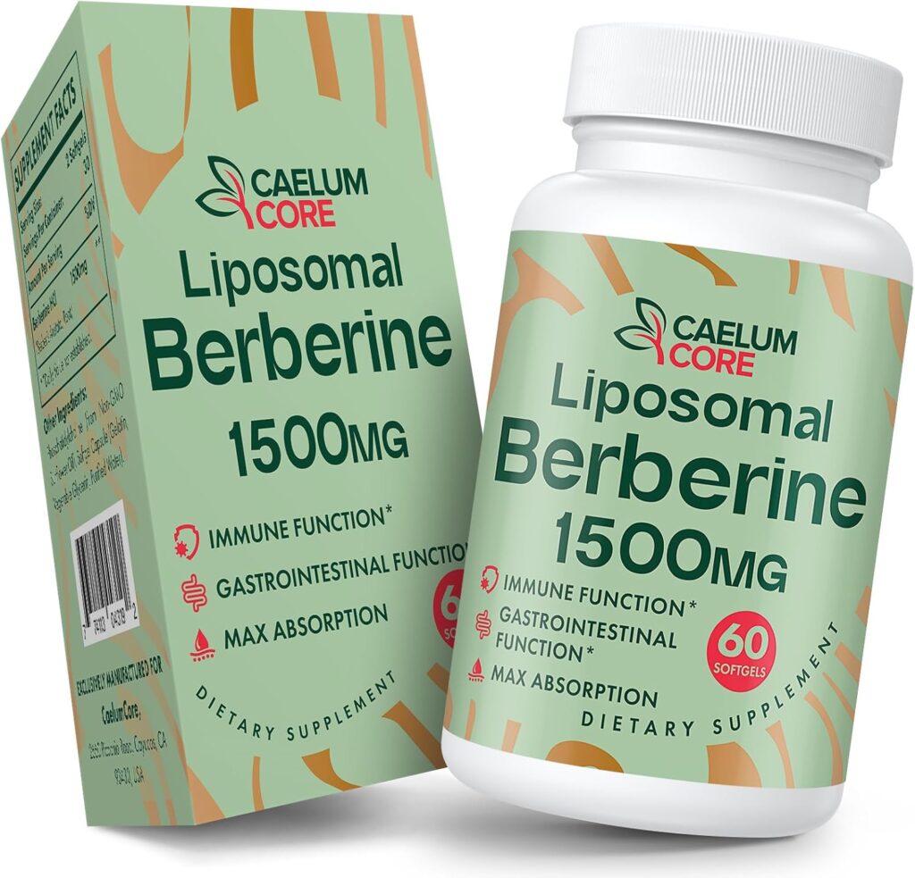 "bottle of liquid berberine HCl supplement with turmeric and cinnamon"