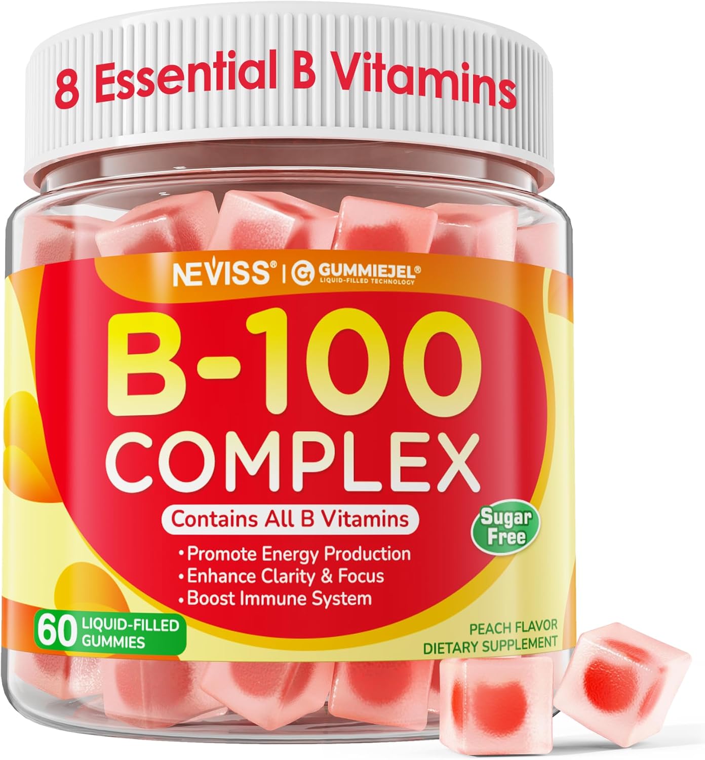 "Super B Complex Gummies - tasty vitamin B supplement"