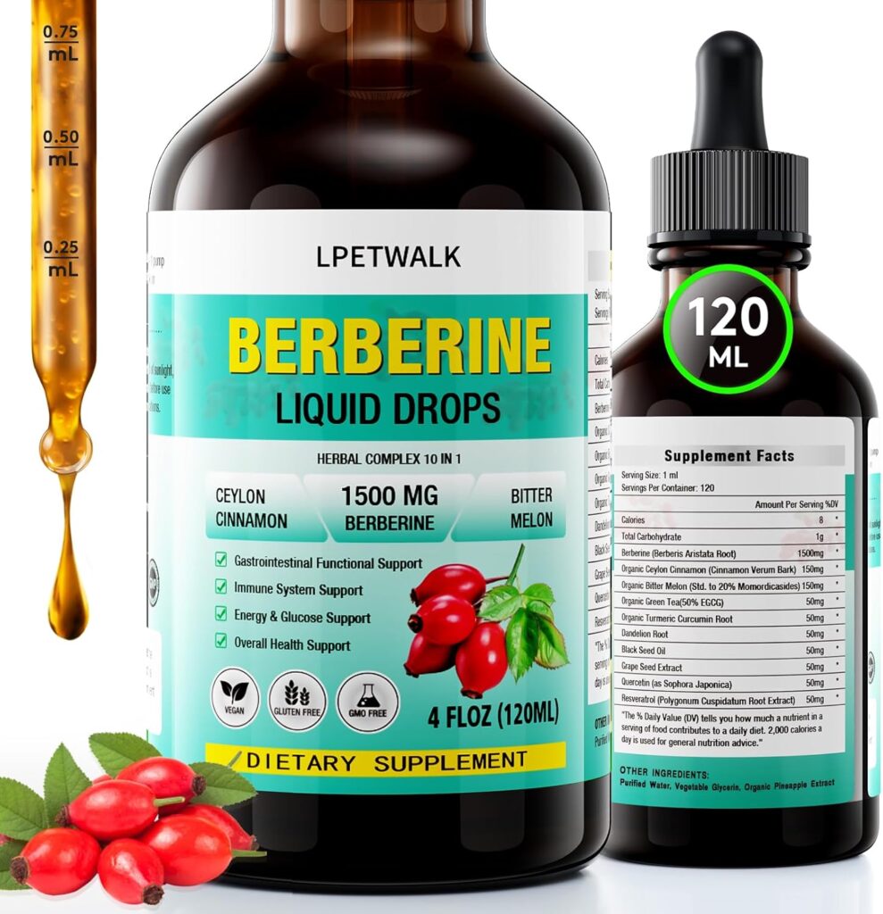 "high absorption liposomal berberine HCl supplement 2025"