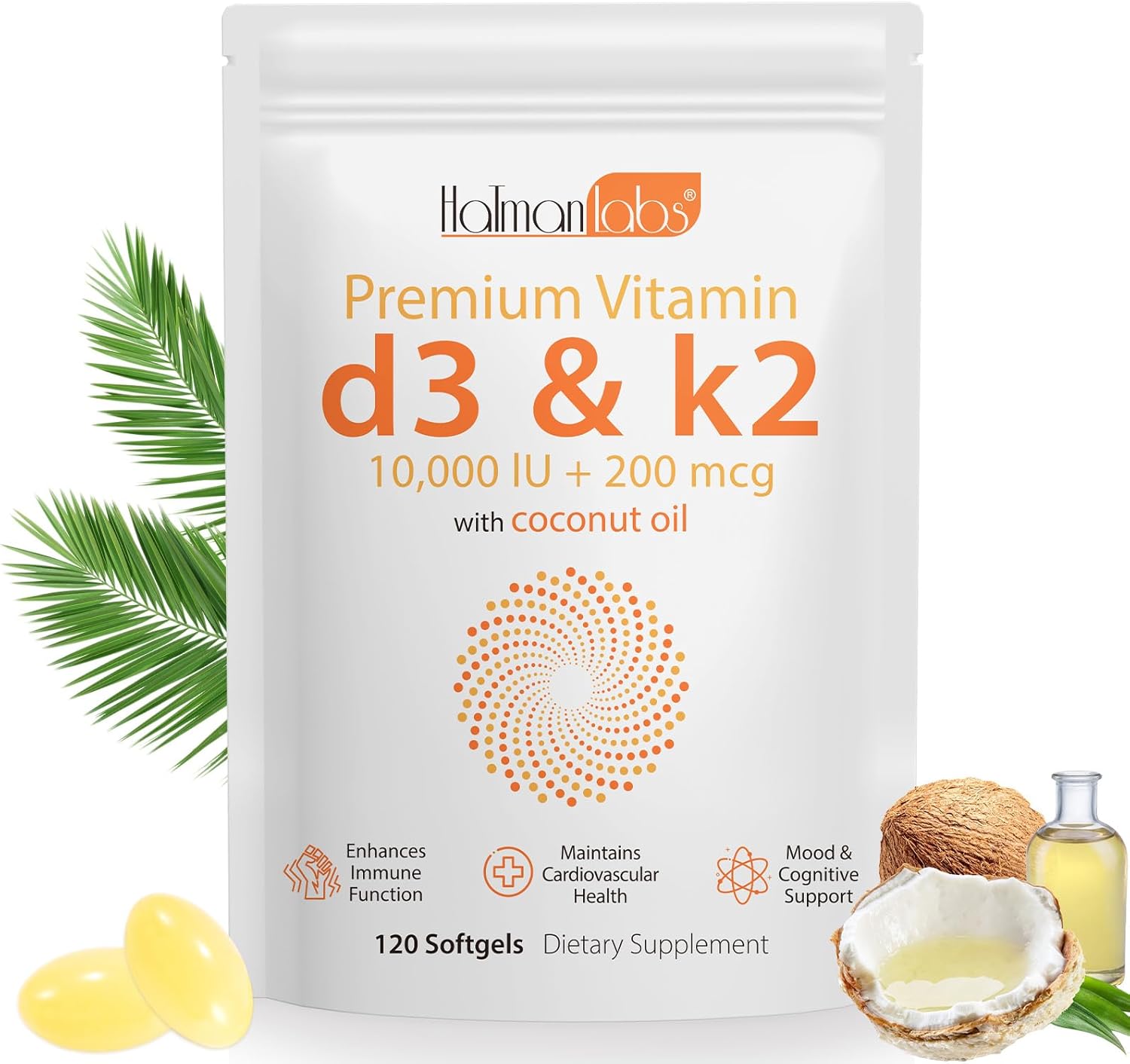 "top-rated vitamin D with K supplement for bone health"