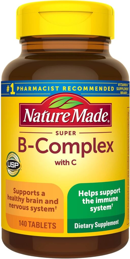 "Nature Made Super B-Complex – trusted tablet-based B-complex supplement"