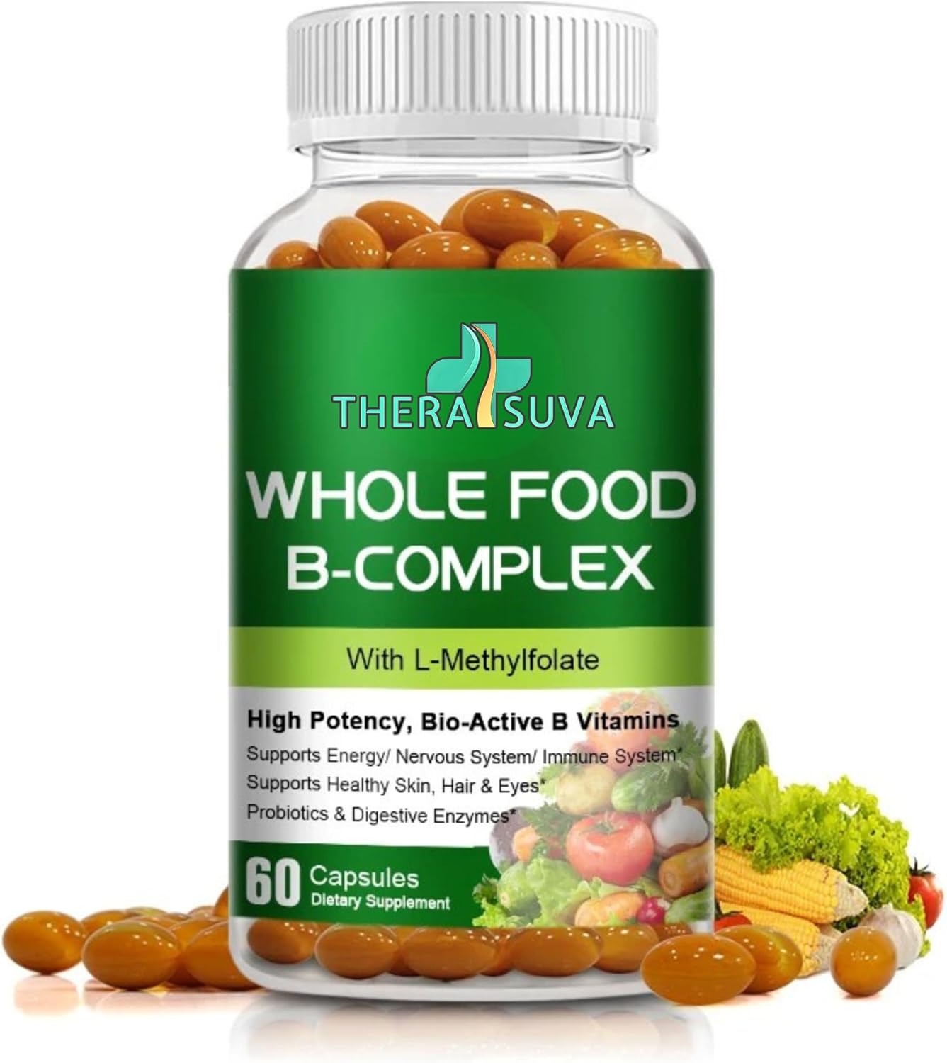 "Natural Vegan B Complex - plant-based vitamin B formula"