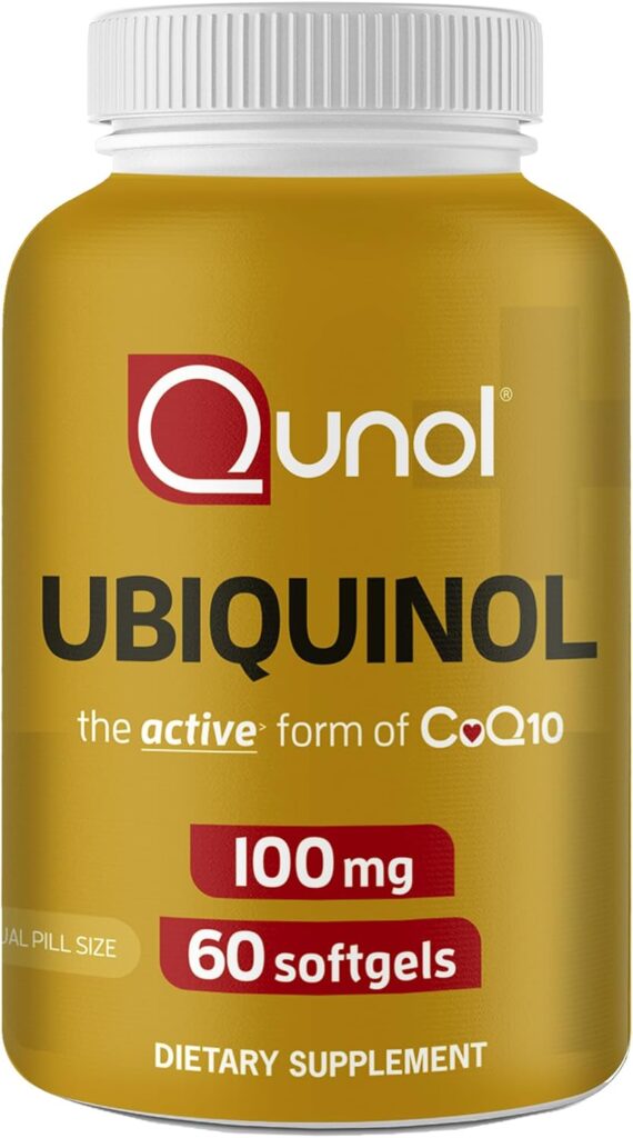 "Qunol Ubiquinol 100 mg Softgels - best CoQ10 supplements for heart health"