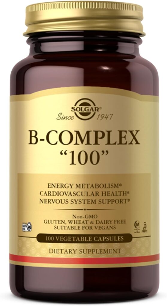 "Solgar high-quality B complex supplement for metabolism">