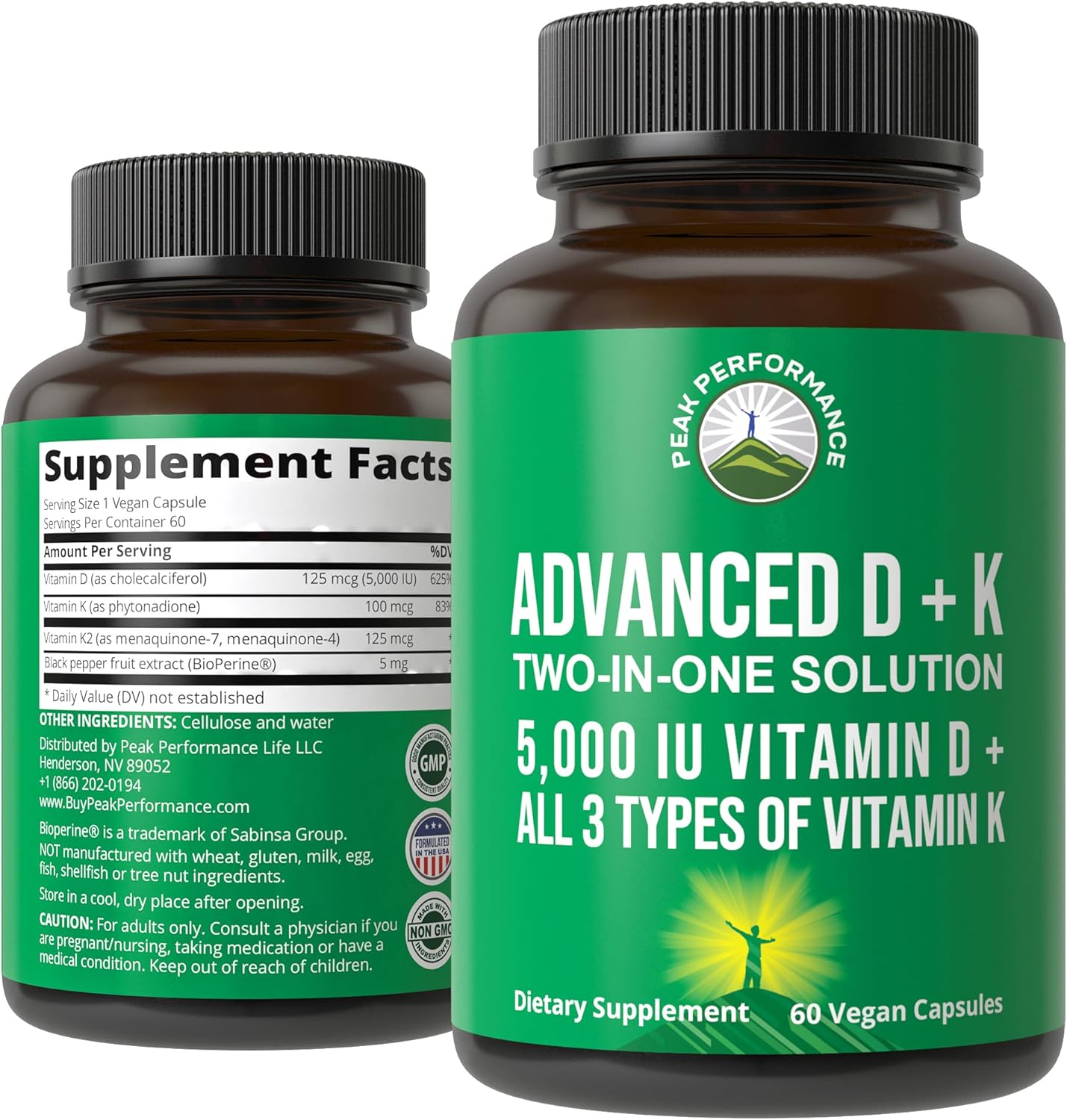 "vitamin D with K supplements in softgel form"
