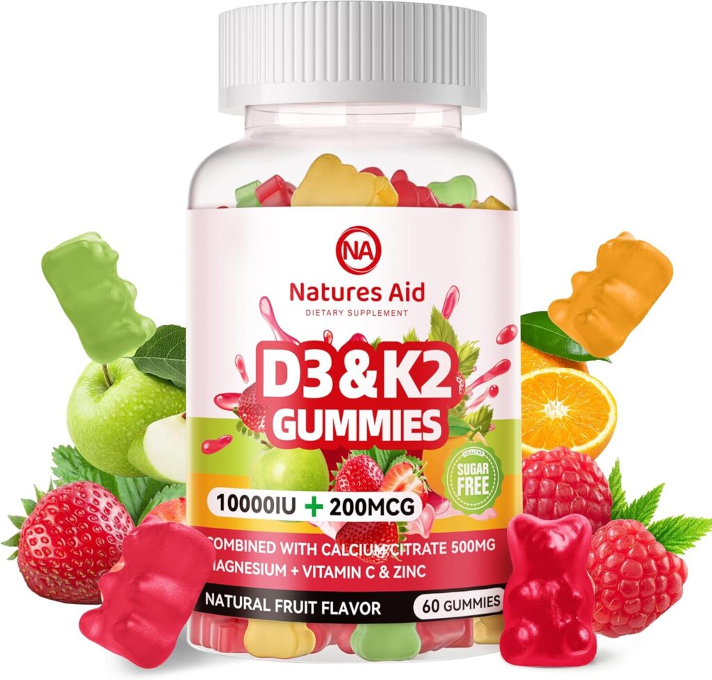"Best Vitamin D3 K2 supplements for bone and immune health"