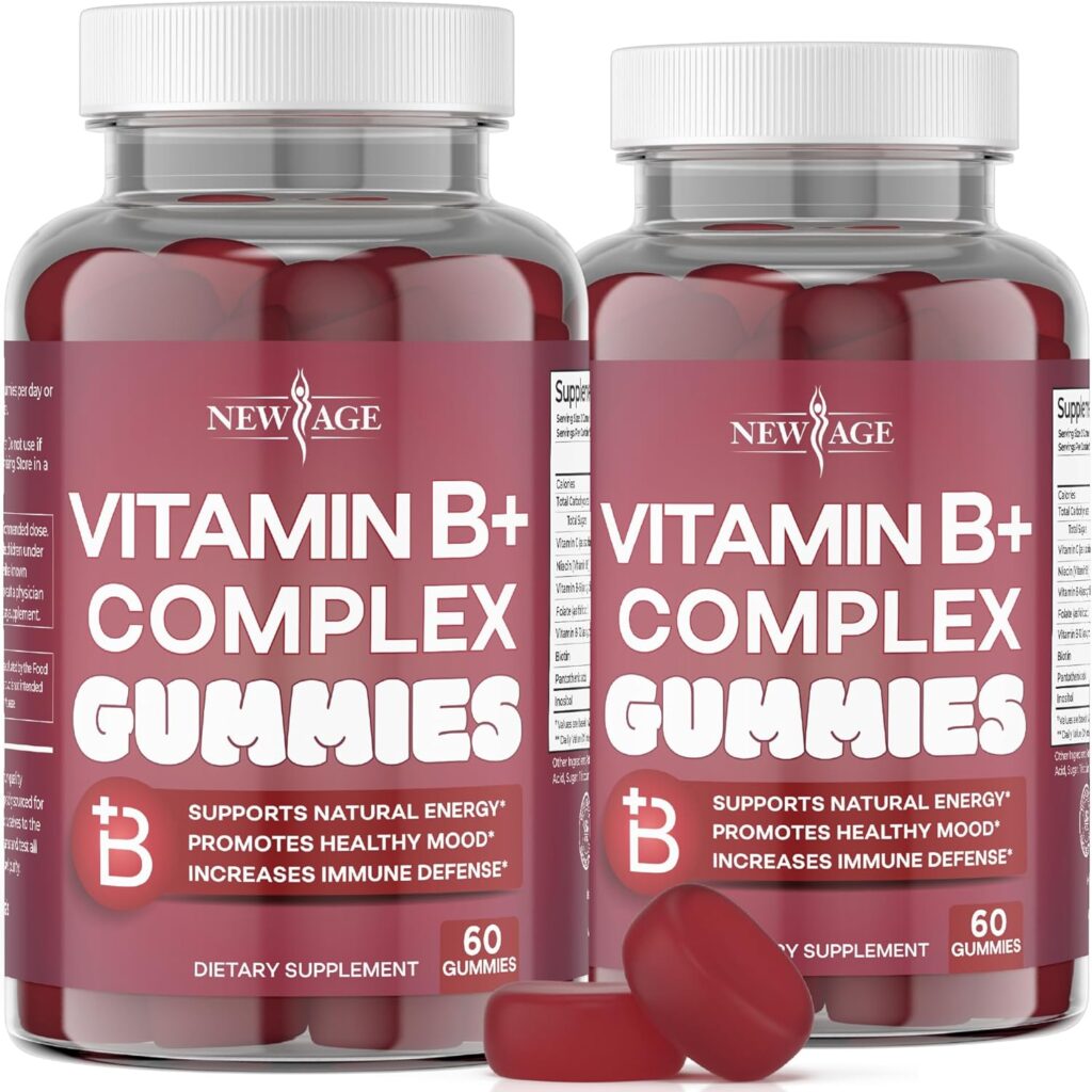 "NEW AGE vegan B-complex gummies – premium choice in best B-complex supplements"